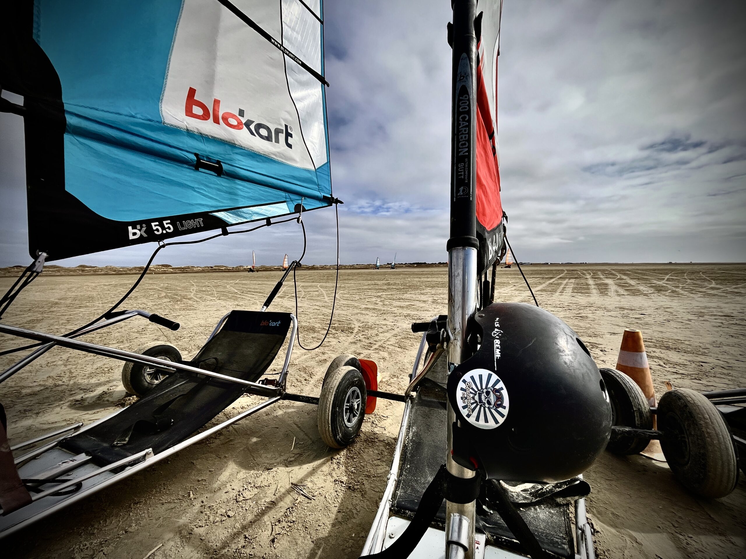 Lej en beachracer Blokart i efterårsferien på Fanø
